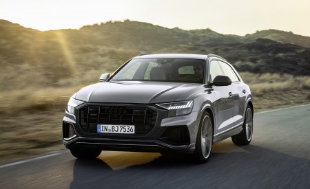 2022 Audi Q8 S Line Competition Plus (Color: Nardo Gray) Front Wallpapers  450x275 (3)