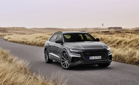 2022 Audi Q8 S Line Competition Plus (Color: Nardo Gray) Front Wallpapers 450x275 (6)