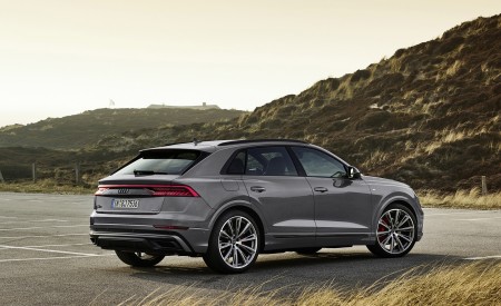 2022 Audi Q8 S Line Competition Plus (Color: Nardo Gray) Rear Three-Quarter Wallpapers 450x275 (12)