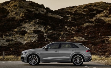 2022 Audi Q8 S Line Competition Plus (Color: Nardo Gray) Side Wallpapers 450x275 (15)