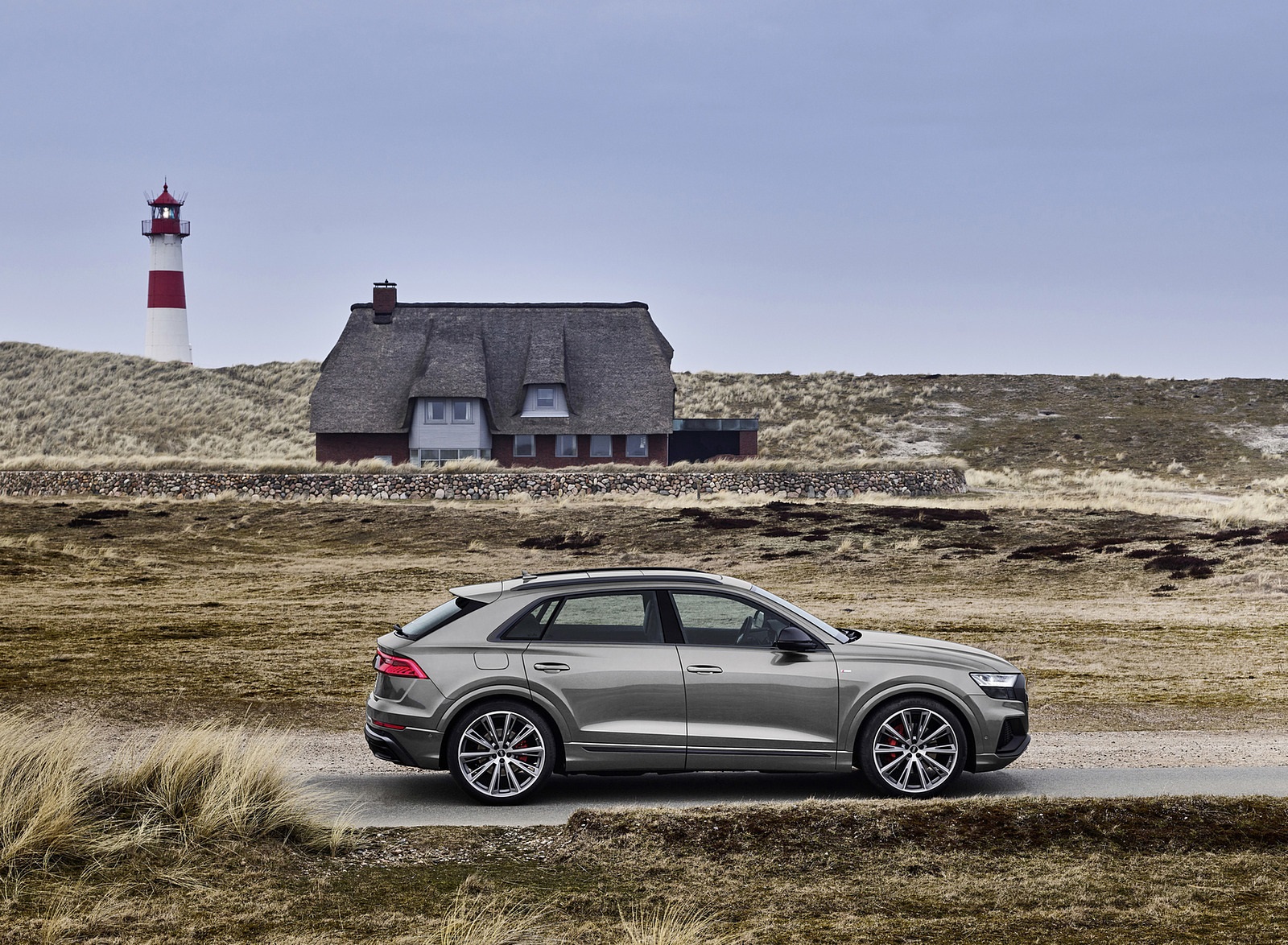 2022 Audi Q8 S Line Competition Plus (Color: Nardo Gray) Side Wallpapers (8)