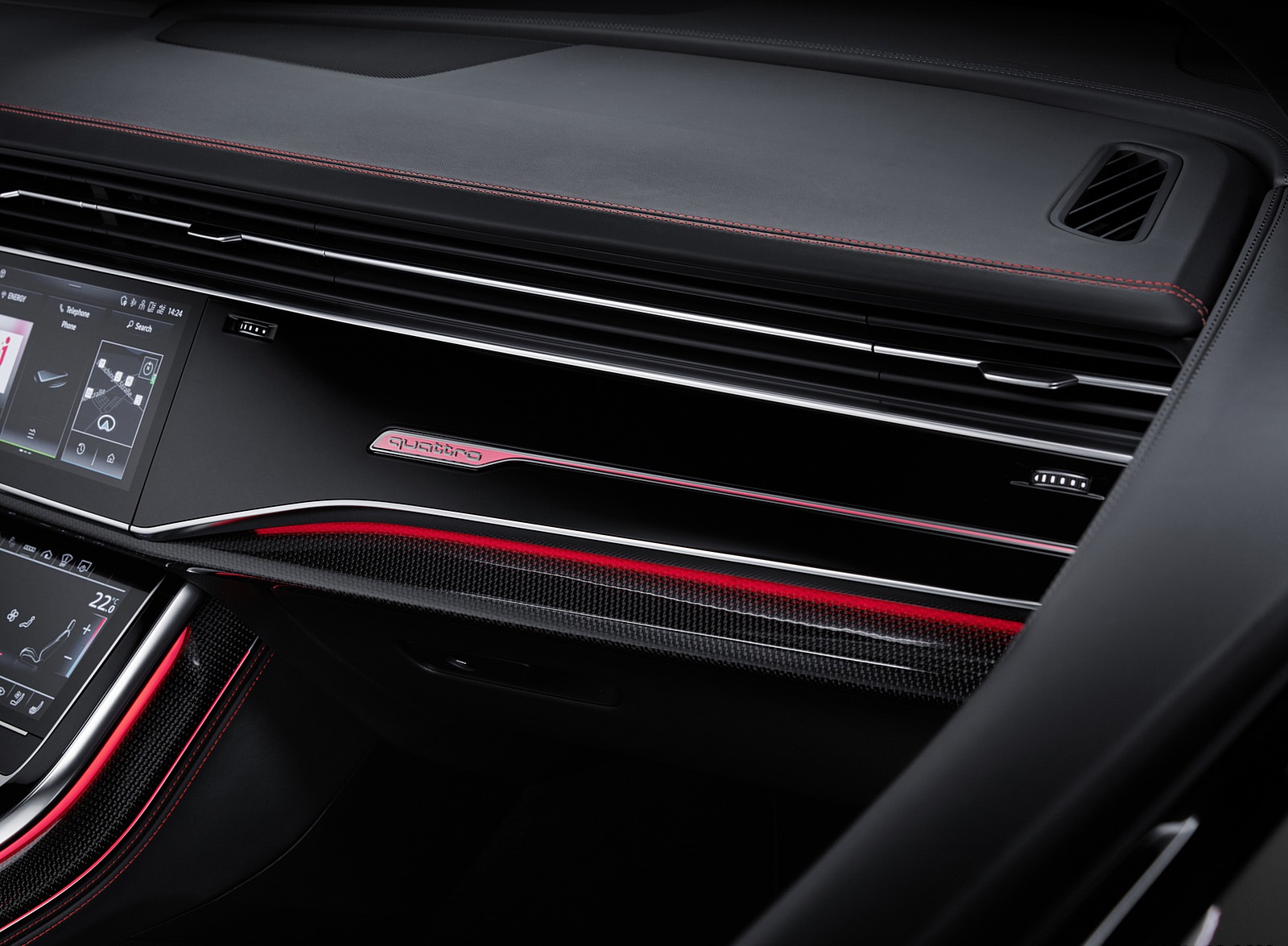 2022 Audi Q8 S Line Competition Plus Interior Detail Wallpapers  #30 of 34
