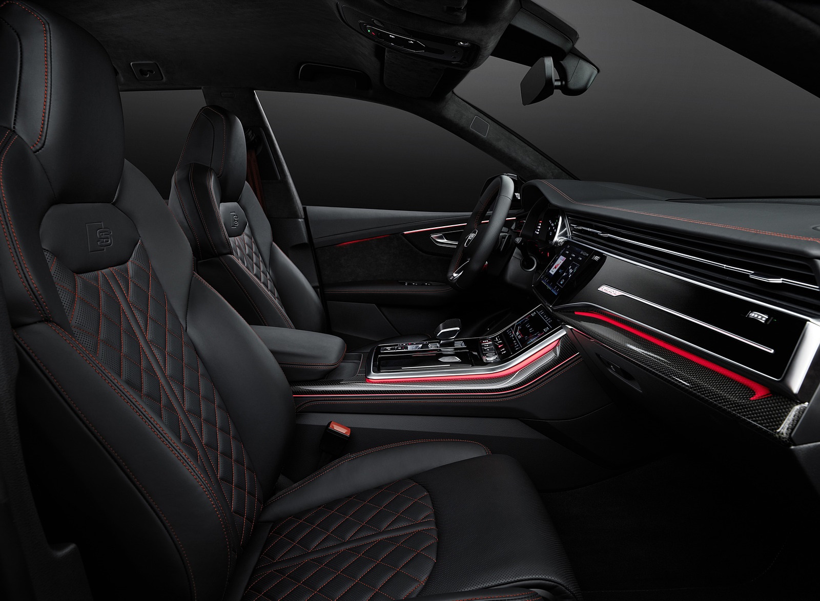 2022 Audi Q8 S Line Competition Plus Interior Front Seats Wallpapers  #32 of 34