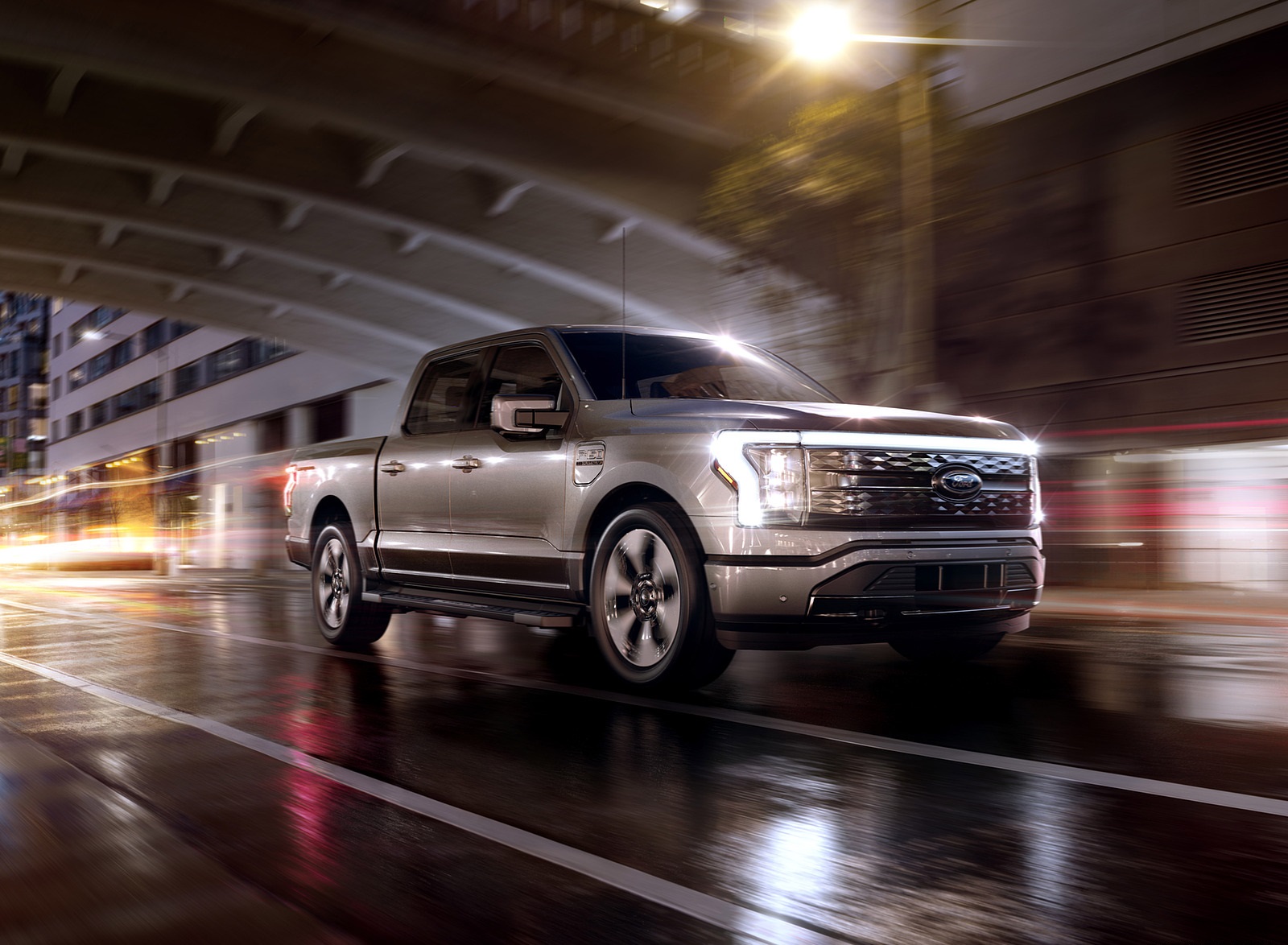 2022 Ford F-150 Lightning Platinum Front Three-Quarter Wallpapers #5 of 45