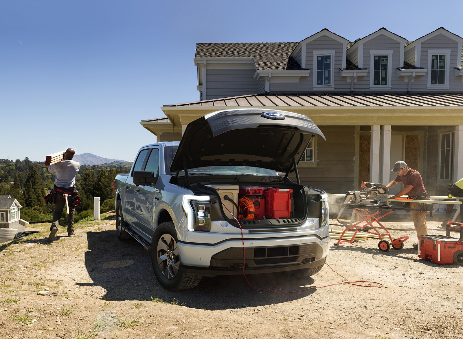 2022 Ford F-150 Lightning XLT Front Wallpapers #9 of 45