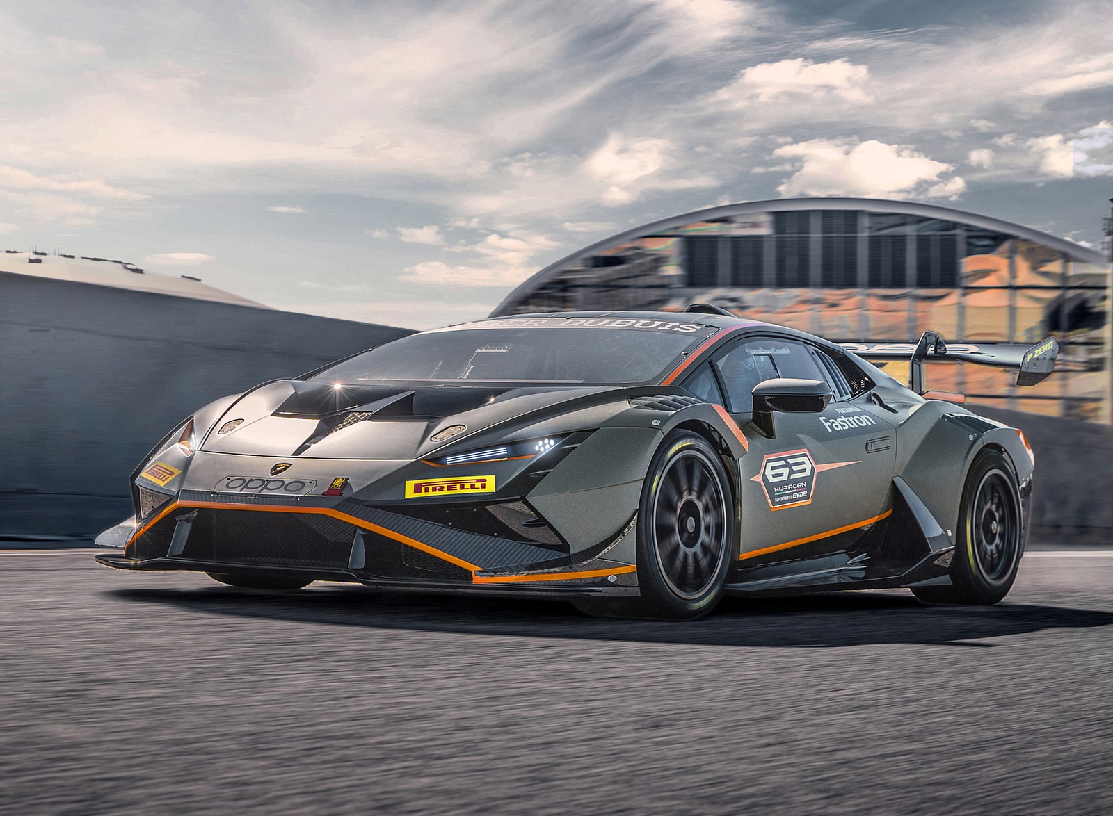 2022 Lamborghini Huracán Super Trofeo EVO2 Front Three-Quarter Wallpapers (1). Download Wallpaper