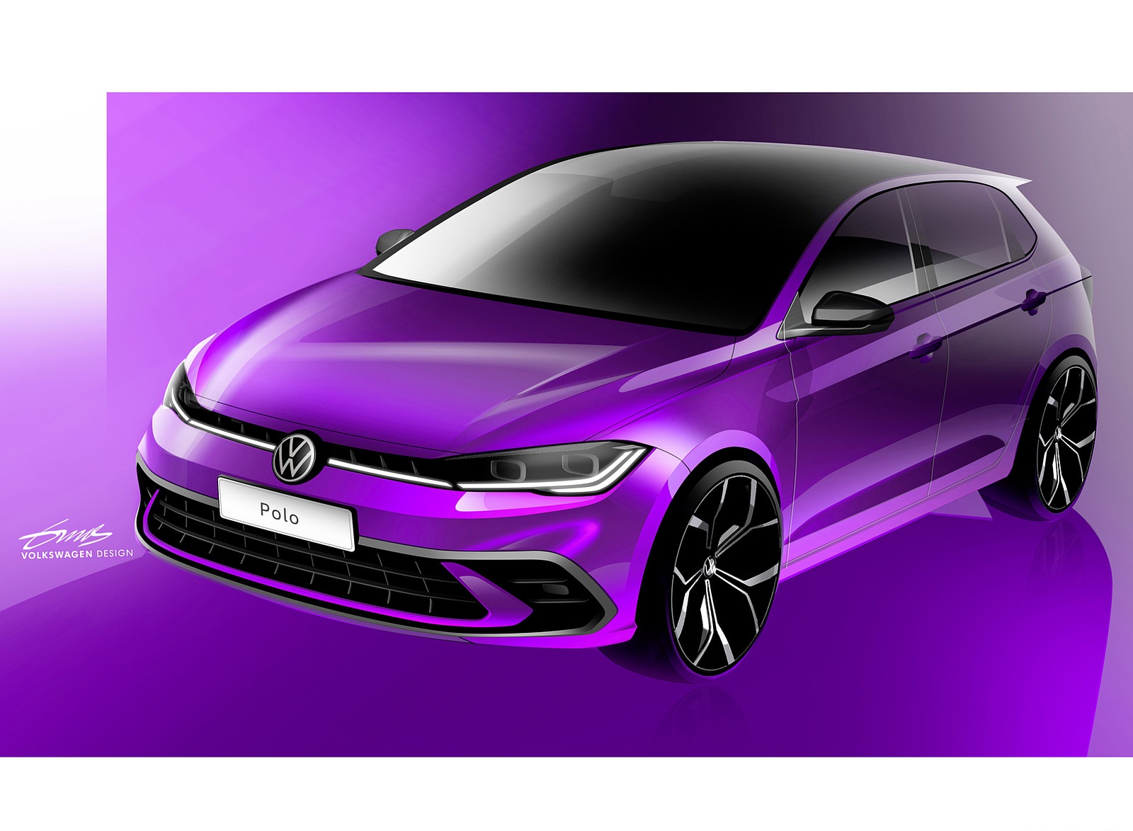2022 Volkswagen Polo Design Sketch Wallpapers #40 of 46