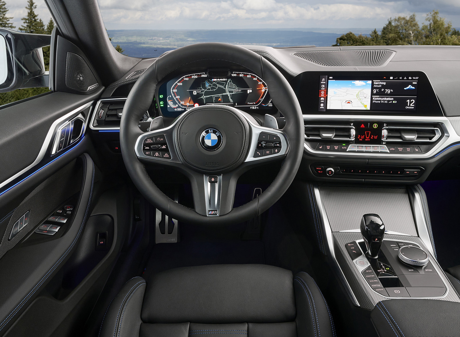2022 BMW M440i xDrive Gran Coupe (Color: Aventurine Red) Interior Cockpit Wallpapers #125 of 143