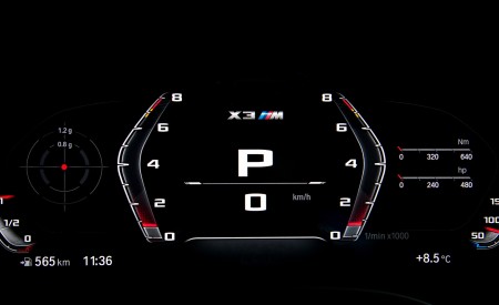 2022 BMW X3 M Competition Digital Instrument Cluster Wallpapers 450x275 (44)