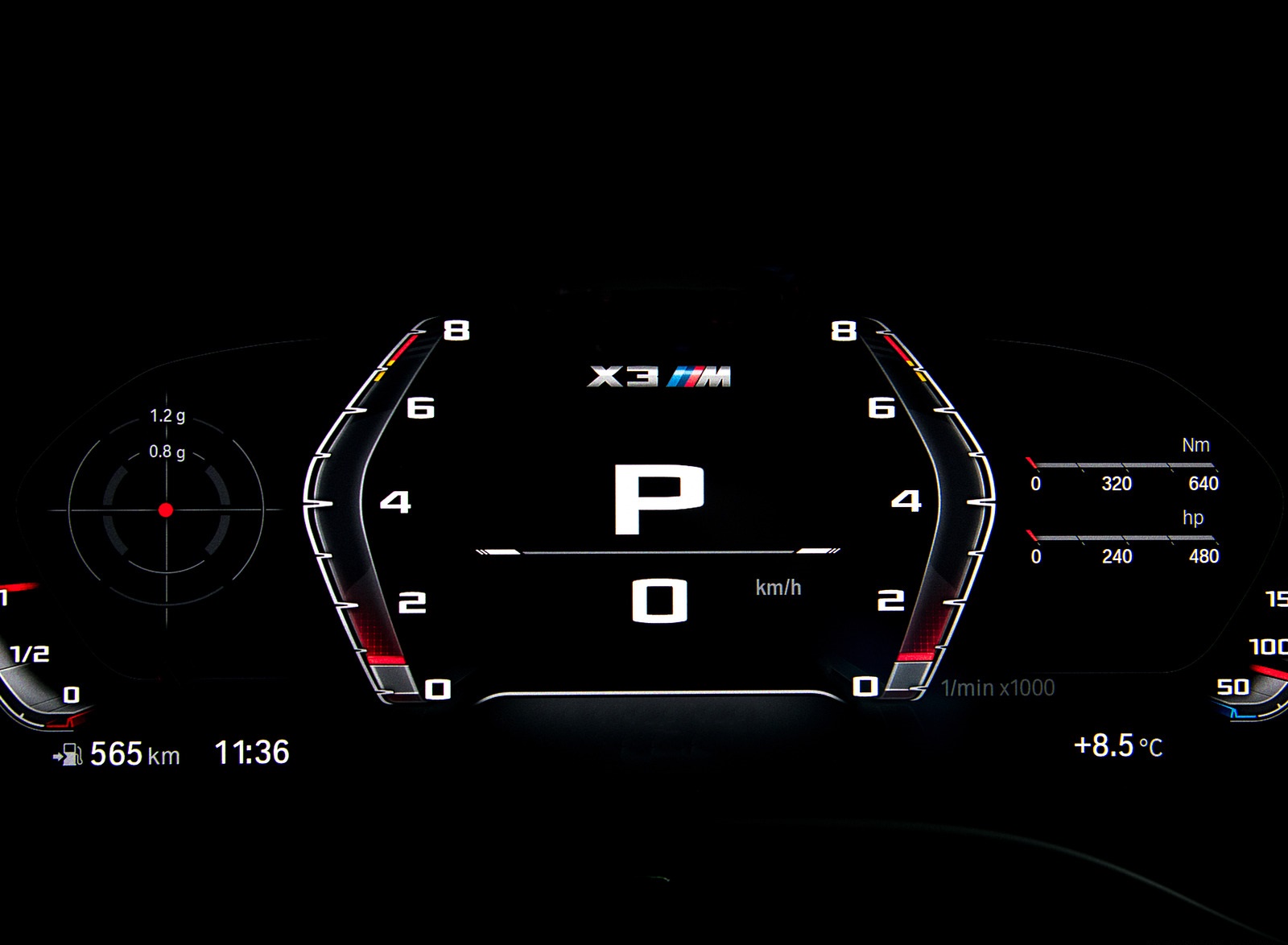 2022 BMW X3 M Competition Digital Instrument Cluster Wallpapers #44 of 58