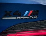2022 BMW X4 M Competition (Color: Marina Bay Blue Metallic) Badge Wallpapers 150x120
