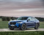 2022 BMW X4 M Competition (Color: Marina Bay Blue Metallic) Front Three-Quarter Wallpapers 150x120