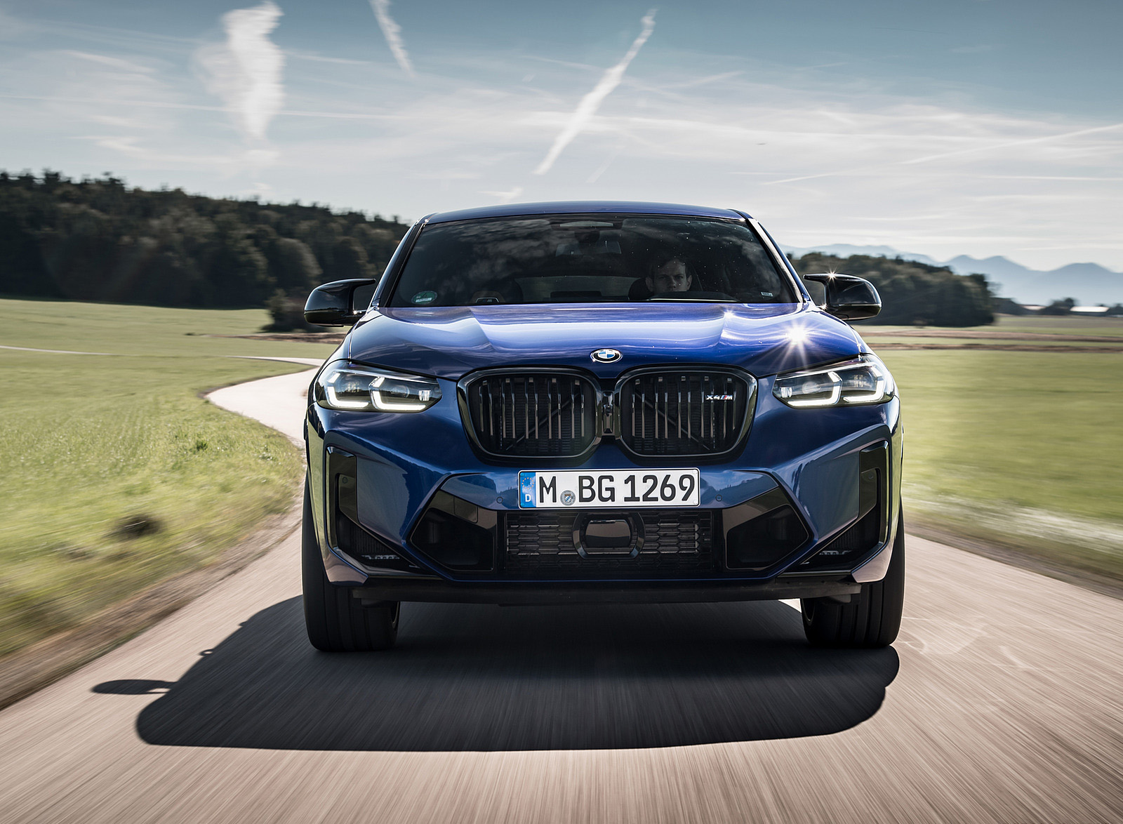 2022 BMW X4 M Competition (Color: Marina Bay Blue Metallic) Front Wallpapers #142 of 194