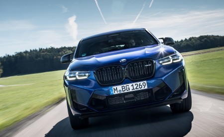 2022 BMW X4 M Competition (Color: Marina Bay Blue Metallic) Front Wallpapers 450x275 (141)