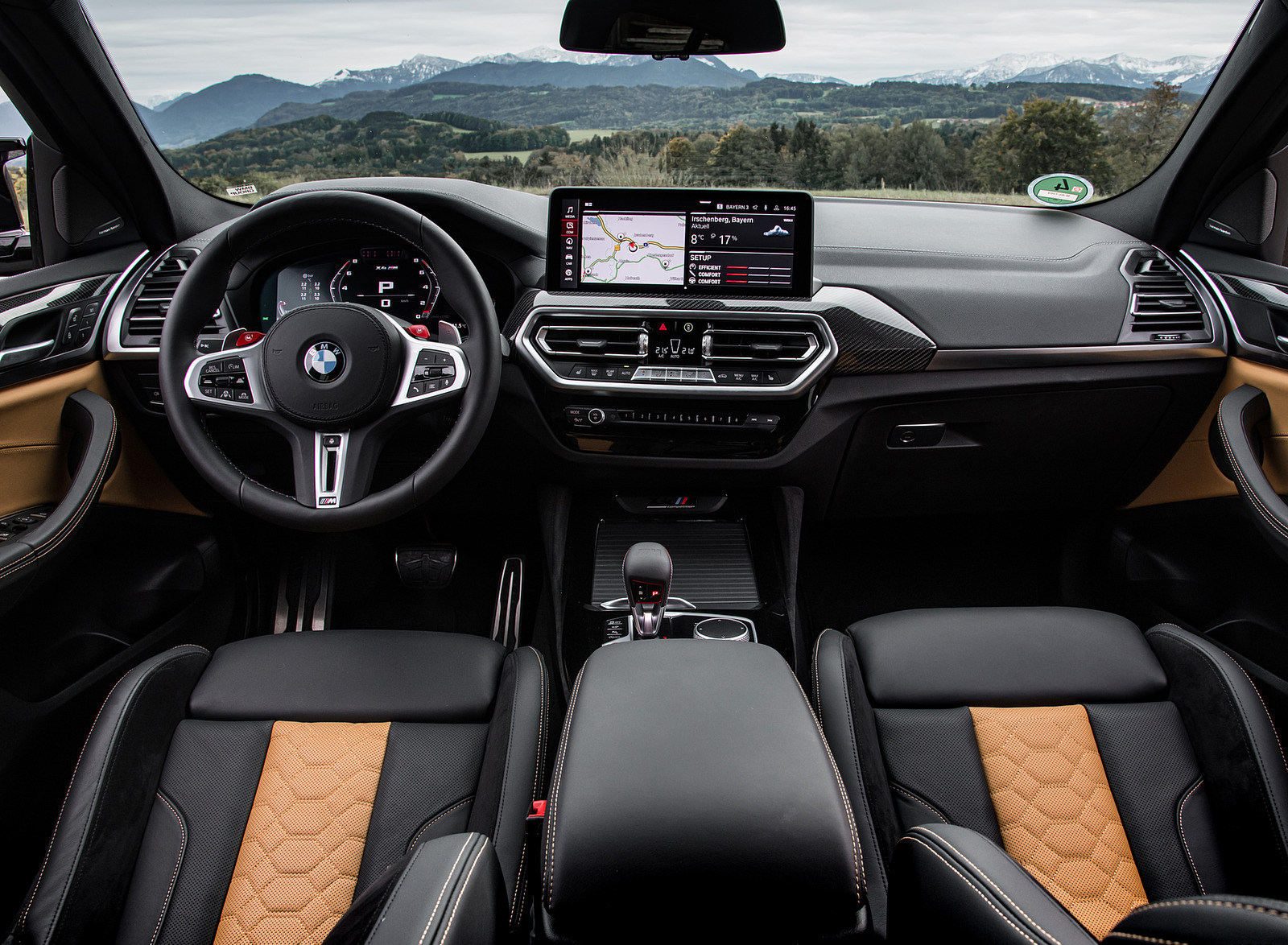 2022 BMW X4 M Competition (Color: Marina Bay Blue Metallic) Interior Cockpit Wallpapers #181 of 194