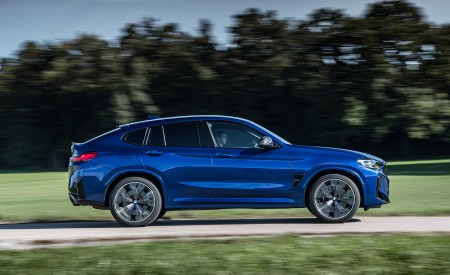 2022 BMW X4 M Competition (Color: Marina Bay Blue Metallic) Side Wallpapers  450x275 (150)