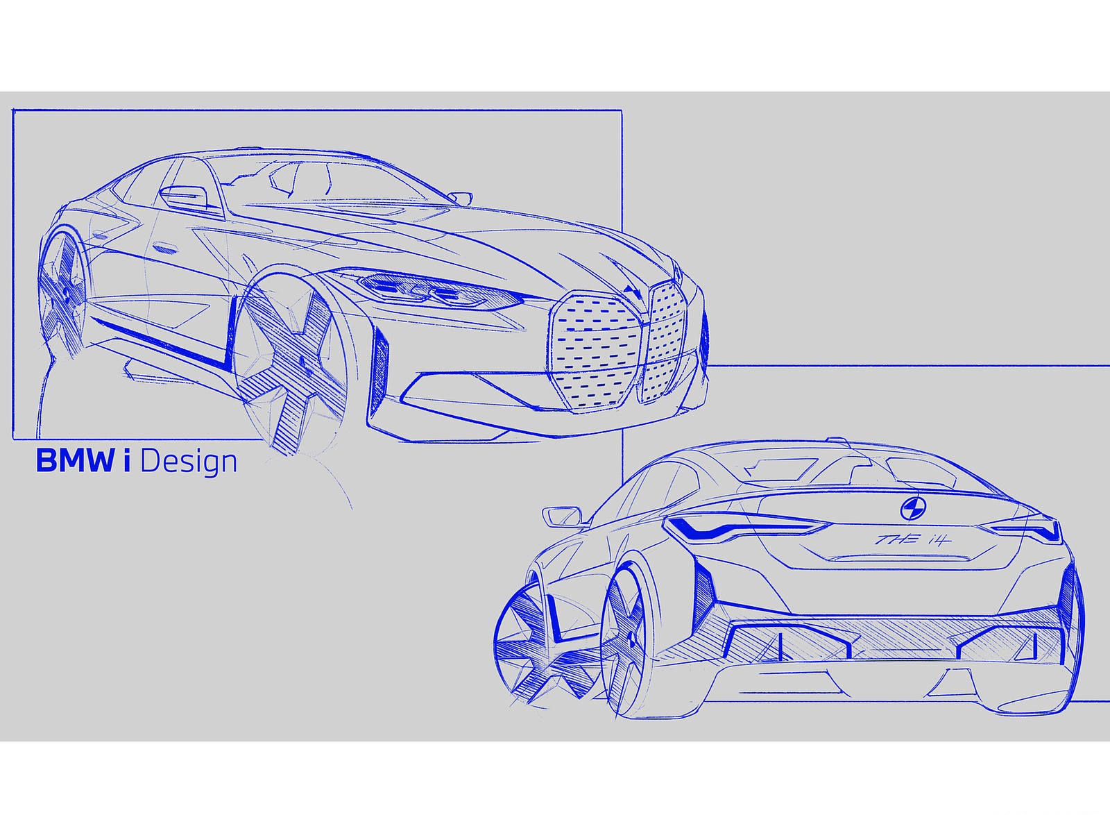 2022 BMW i4 Design Sketch Wallpapers #23 of 38