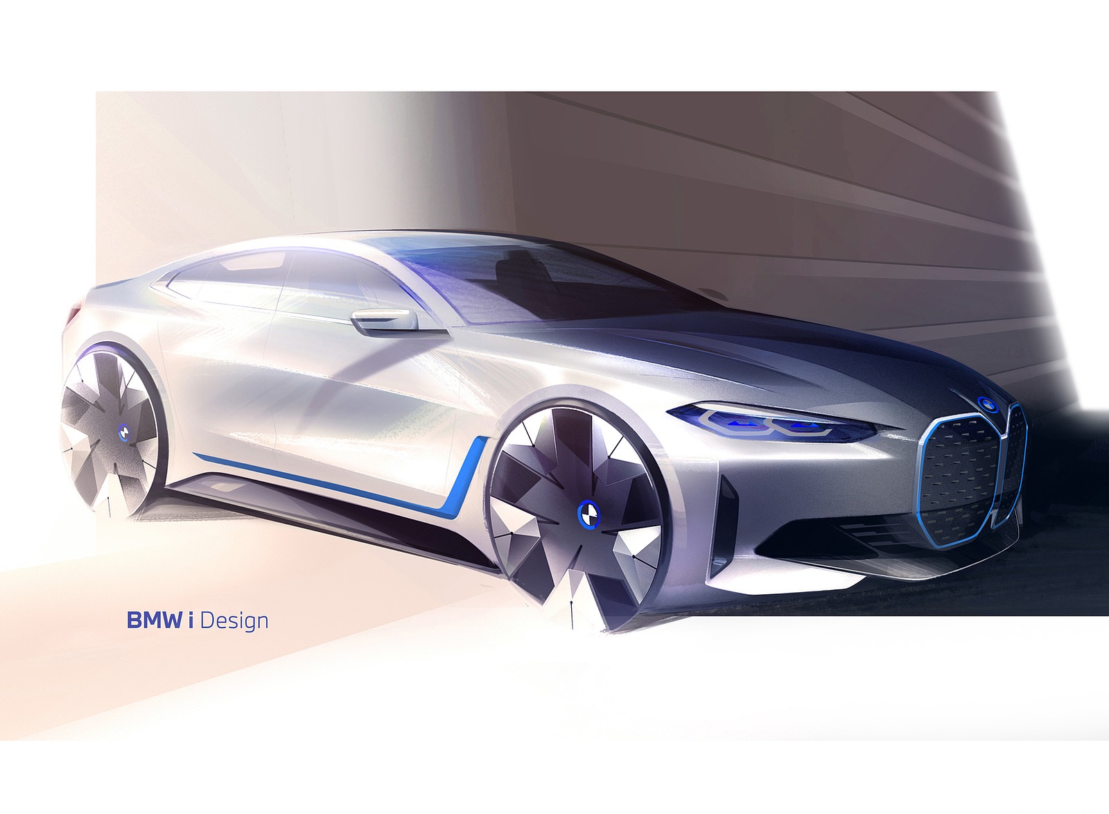 2022 BMW i4 Design Sketch Wallpapers #13 of 38