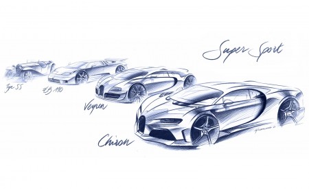 2022 Bugatti Chiron Super Sport Design Sketch Wallpapers 450x275 (51)