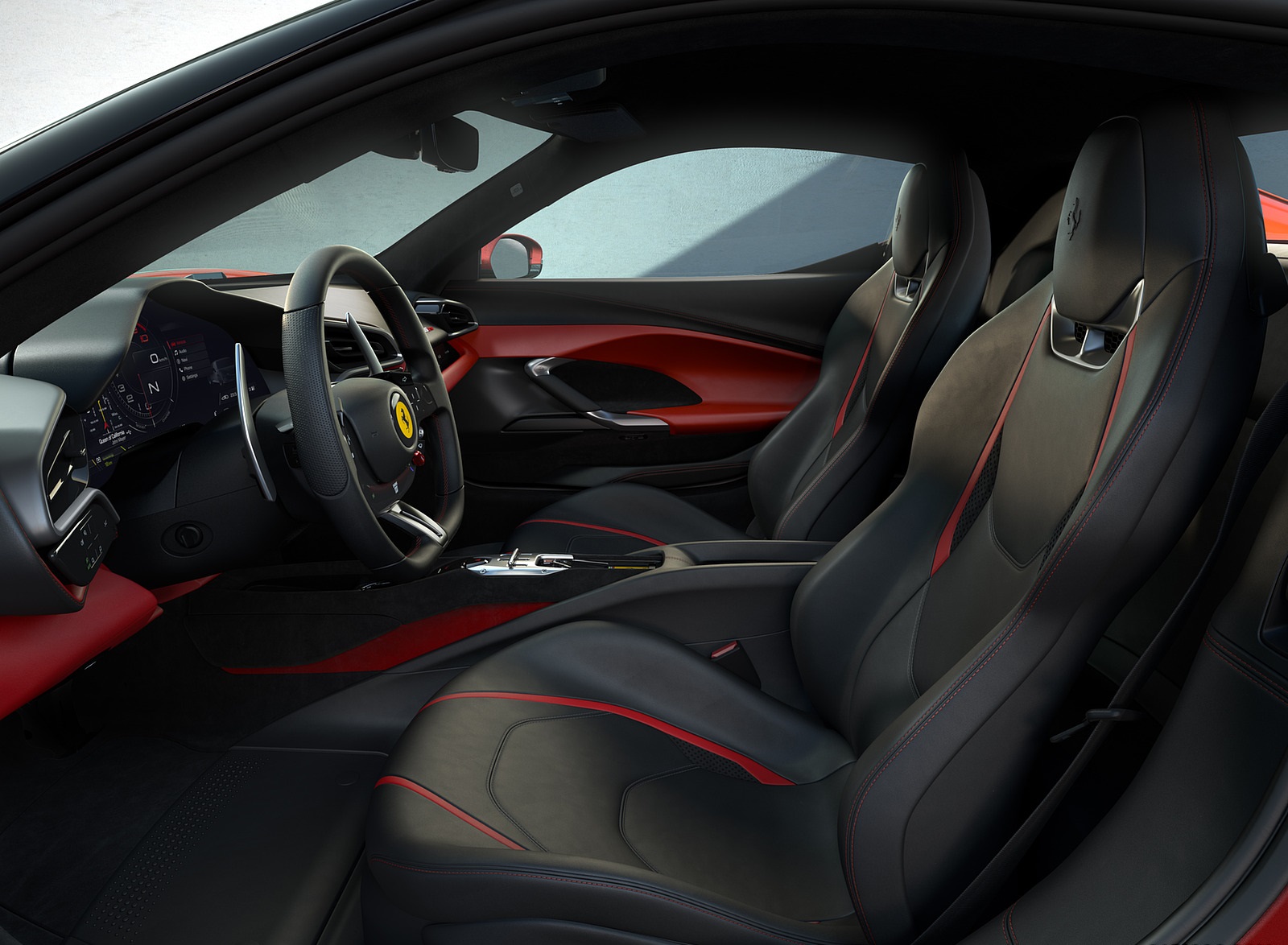 2022 Ferrari 296 GTB Interior Seats Wallpapers (9)