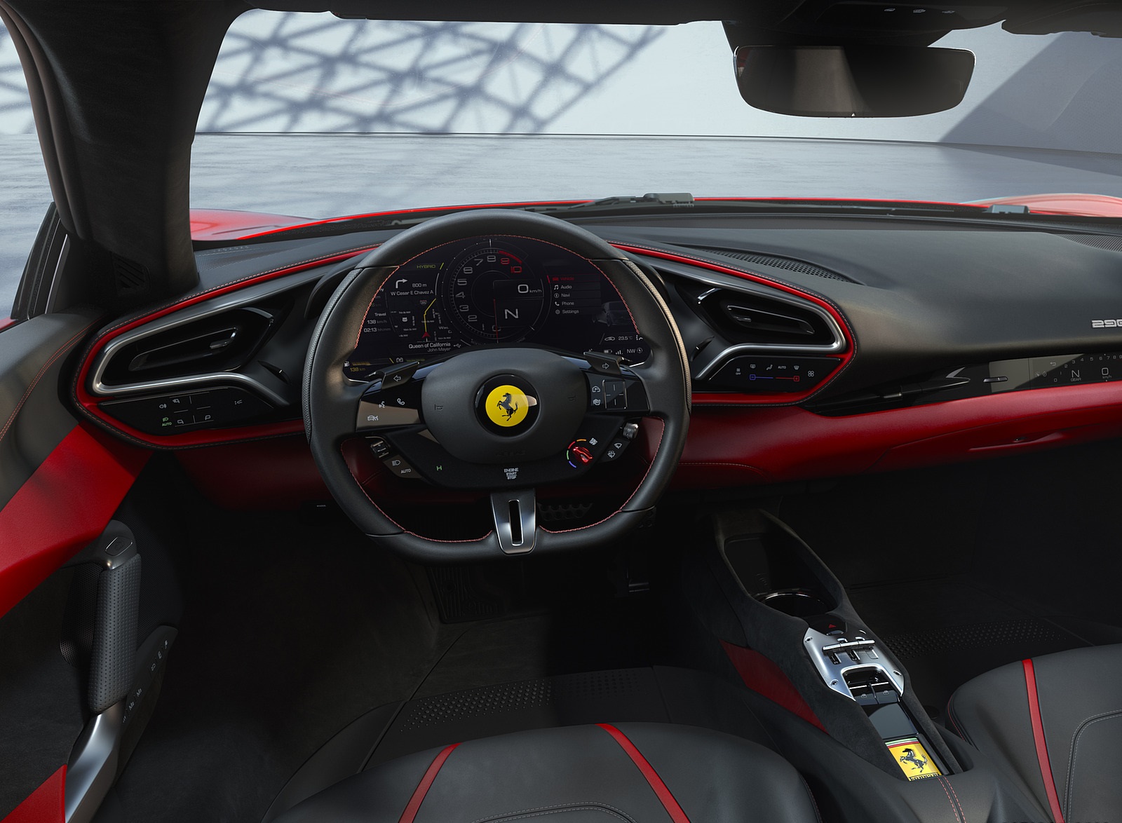 2022 Ferrari 296 GTB Interior Wallpapers (10)