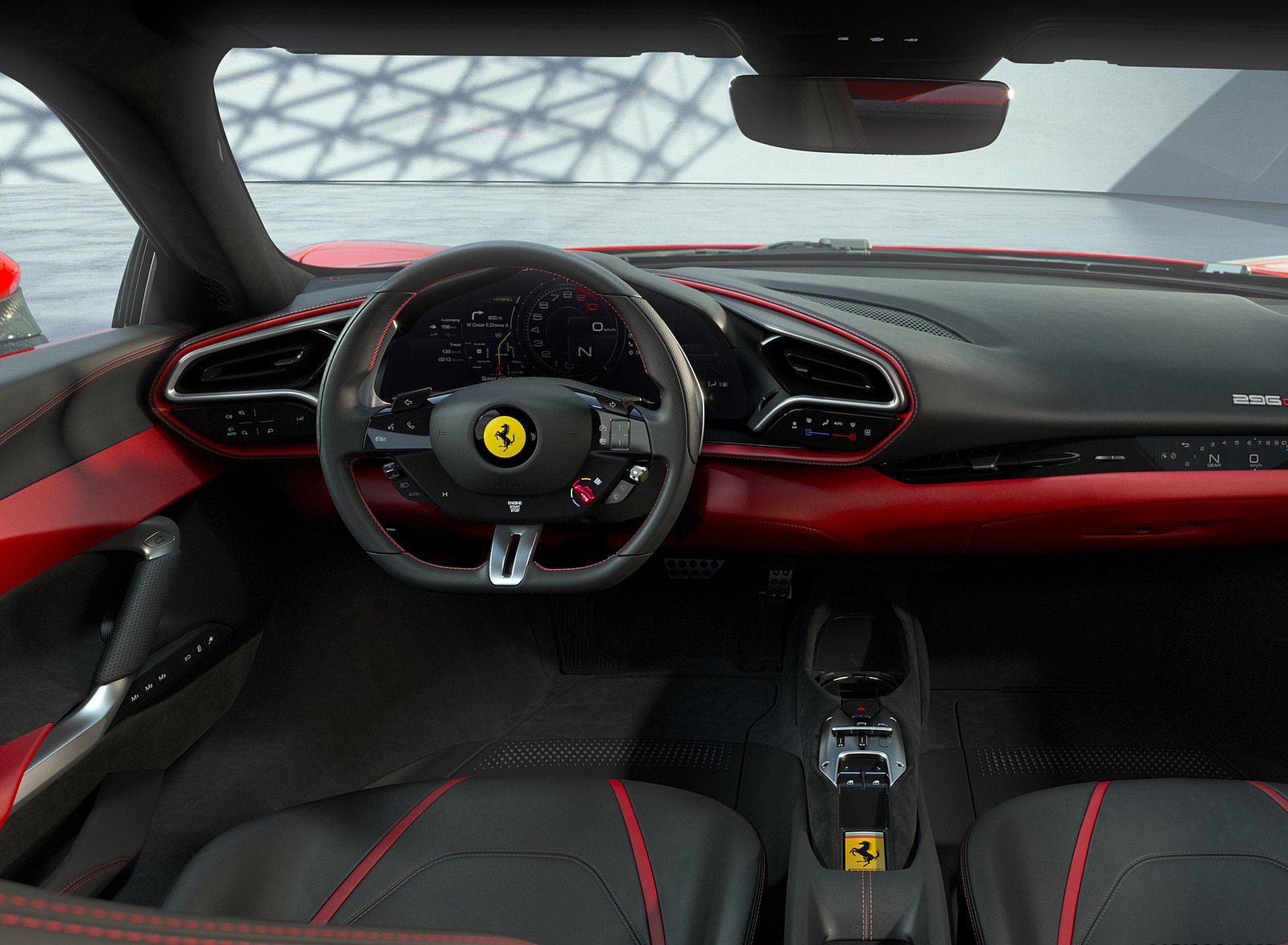 2022 Ferrari 296 GTB Interior Wallpapers (8)