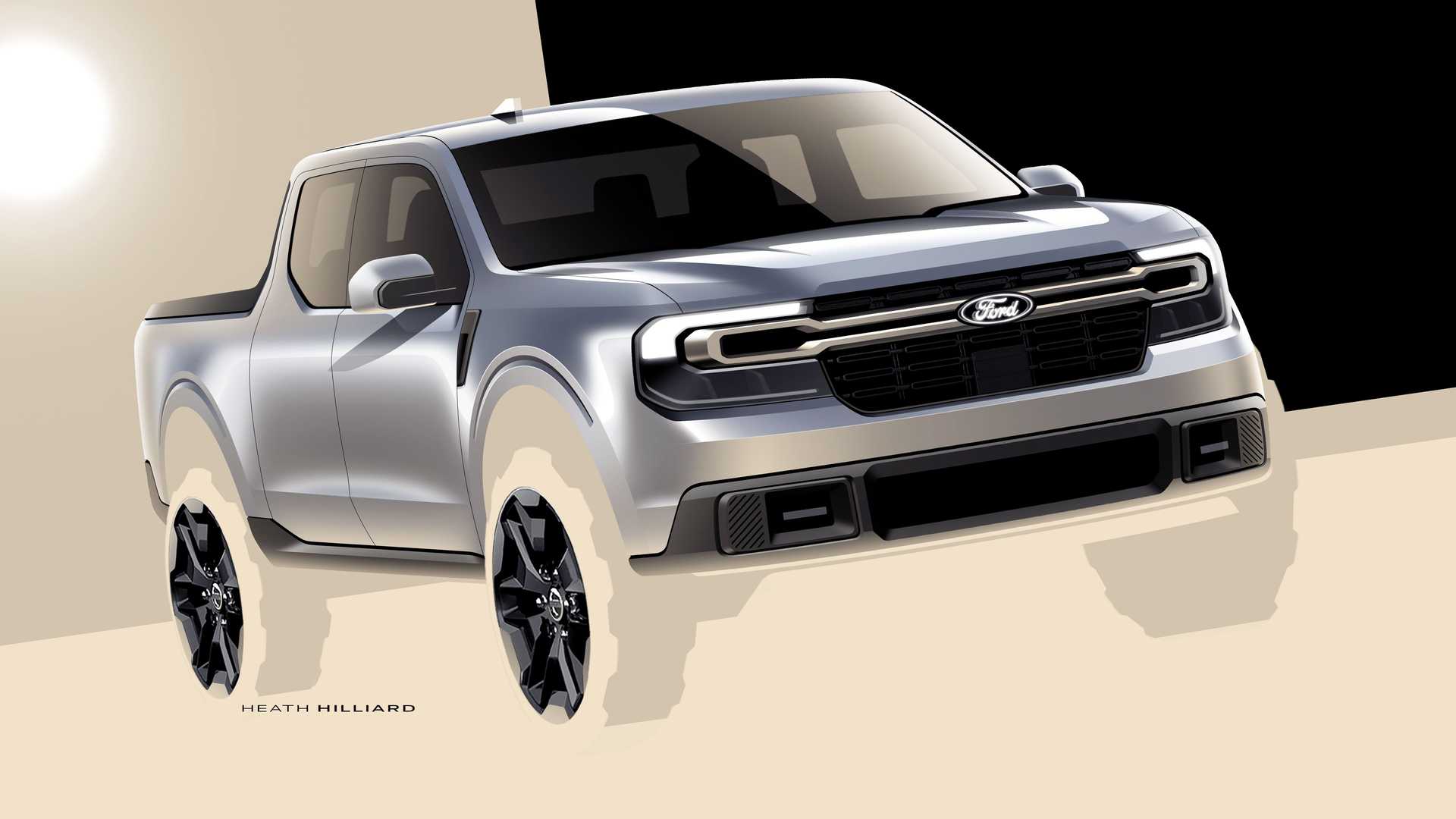 2022 Ford Maverick Hybrid XLT Design Sketch Wallpapers #20 of 28
