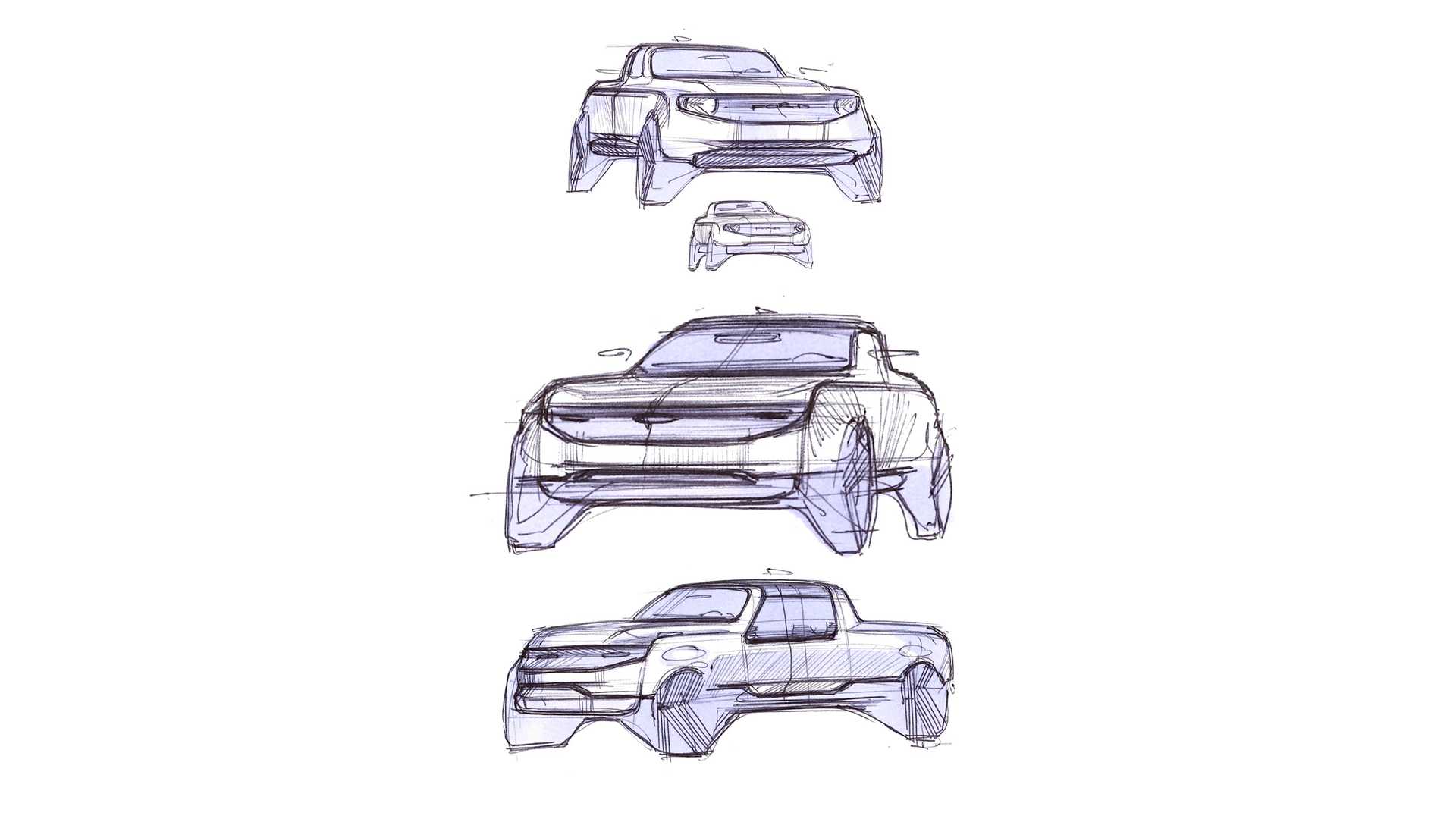2022 Ford Maverick Hybrid XLT Design Sketch Wallpapers #28 of 28