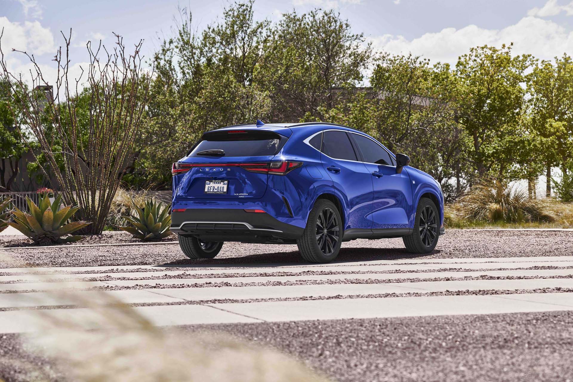 2022 Lexus NX 450h+ AWD F Sport Plug-In Hybrid Rear Three-Quarter Wallpapers #3 of 16