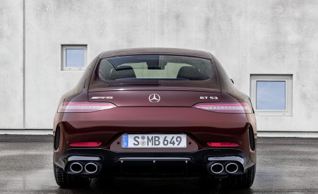 2022 Mercedes-AMG GT 53 4MATIC+ 4-Door Coupe (Color: Rubellite Red) Rear Wallpapers 450x275 (11)