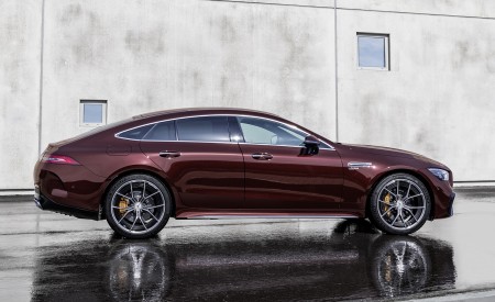 2022 Mercedes-AMG GT 53 4MATIC+ 4-Door Coupe (Color: Rubellite Red) Side Wallpapers 450x275 (12)