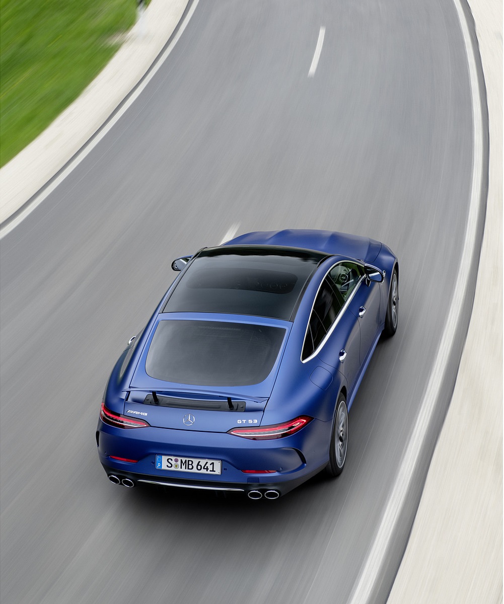 2022 Mercedes-AMG GT 53 4MATIC+ 4-Door Coupe (Color: Spectrale Blue Magno) Top Wallpapers #21 of 35