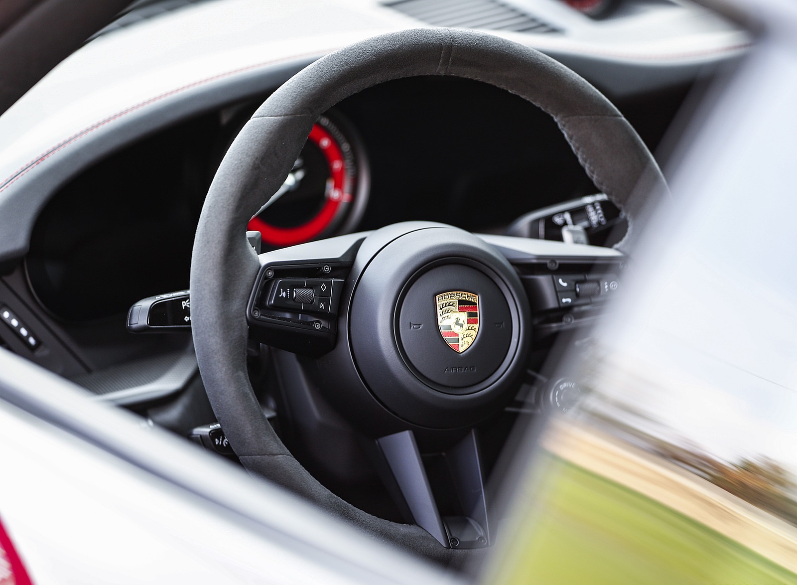 2022 Porsche 911 Carrera GTS (Color: Carmine Red) Interior Steering Wheel Wallpapers #29 of 155