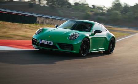 2022 Porsche 911 Carrera GTS (Color: Python Green) Front Three-Quarter Wallpapers 450x275 (43)
