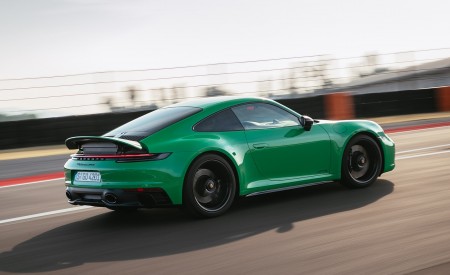 2022 Porsche 911 Carrera GTS (Color: Python Green) Rear Three-Quarter Wallpapers 450x275 (56)