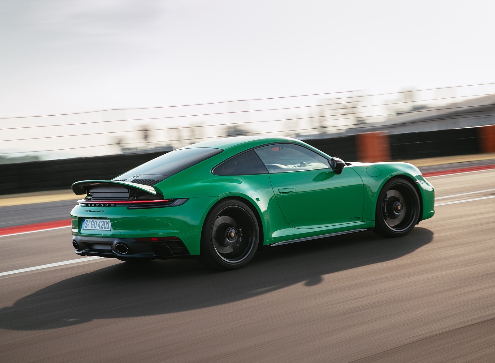 2022 Porsche 911 Carrera GTS (Color: Python Green) Rear Three-Quarter Wallpapers #56 of 155