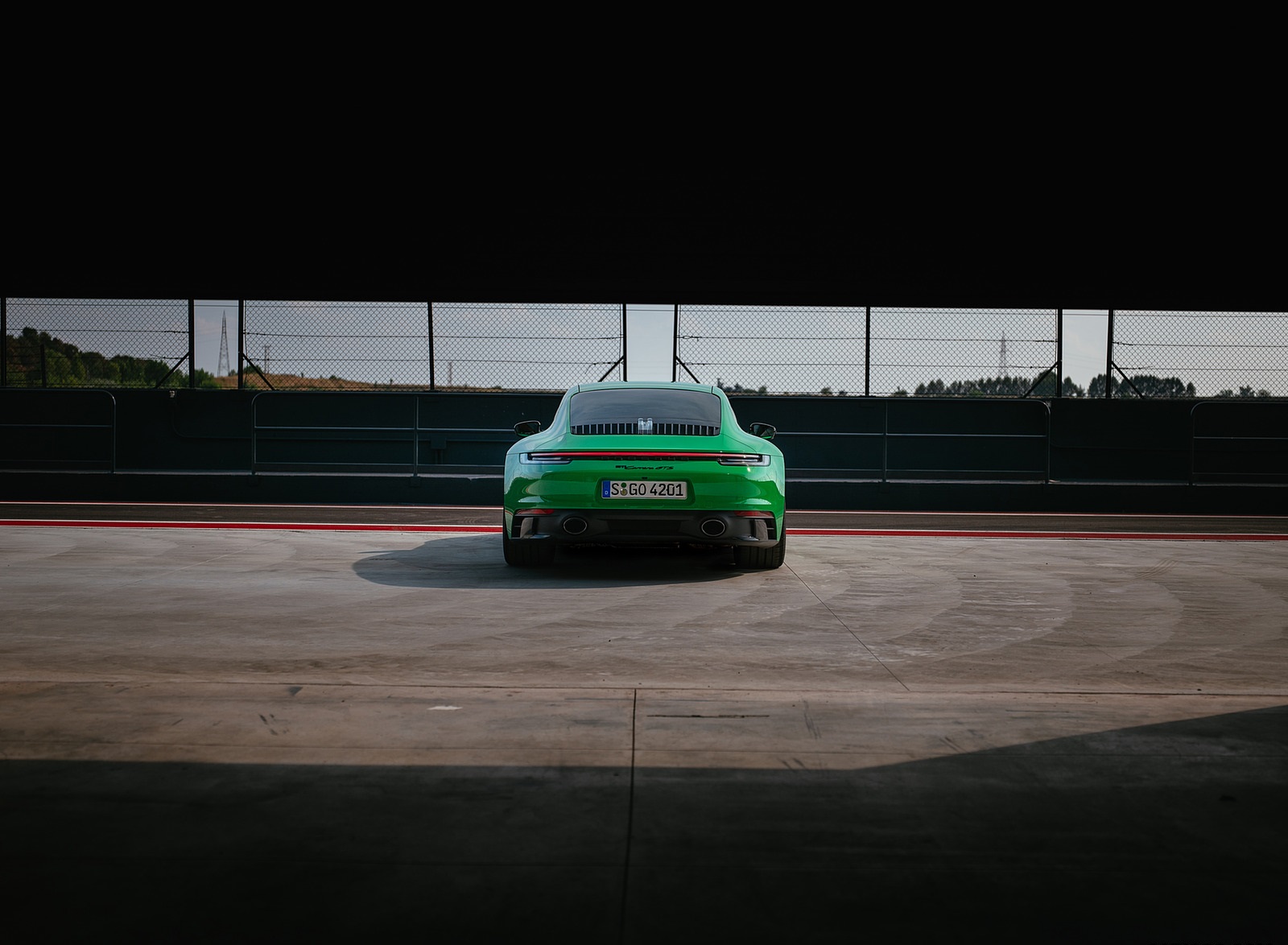 2022 Porsche 911 Carrera GTS (Color: Python Green) Rear Wallpapers #84 of 155