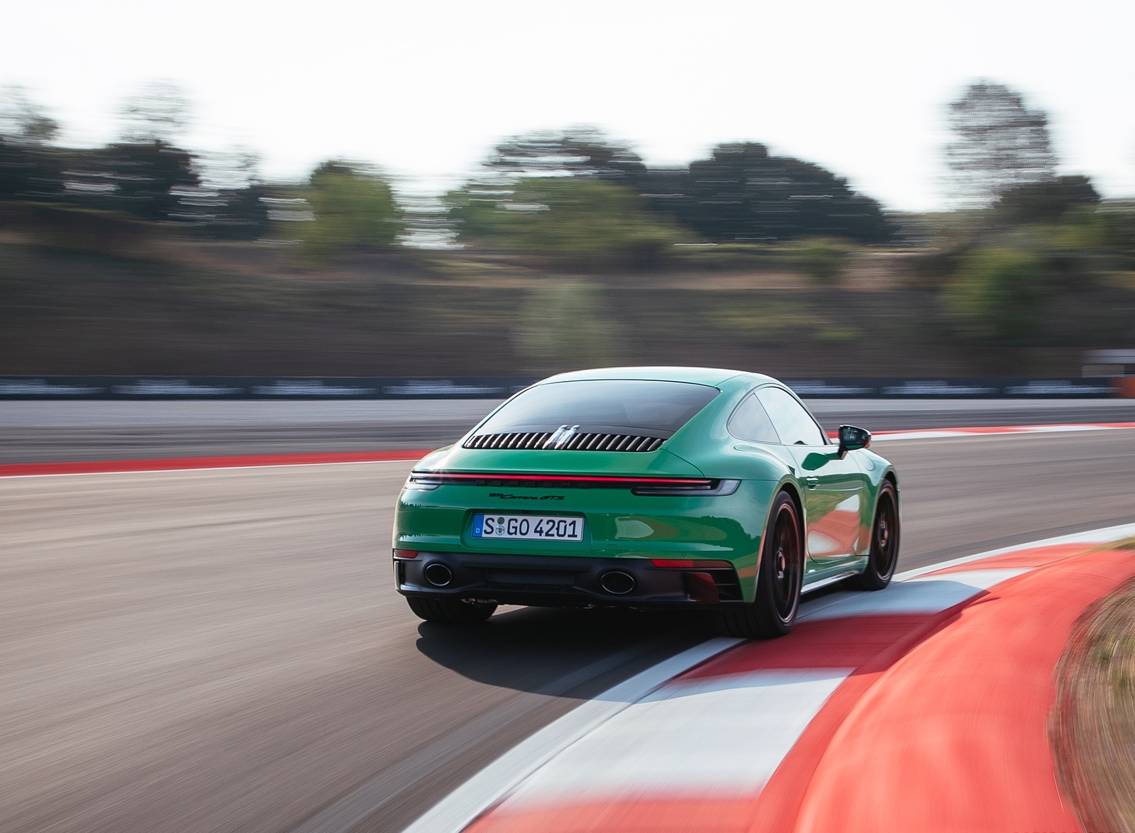 2022 Porsche 911 Carrera GTS (Color: Python Green) Rear Wallpapers #57 of 155