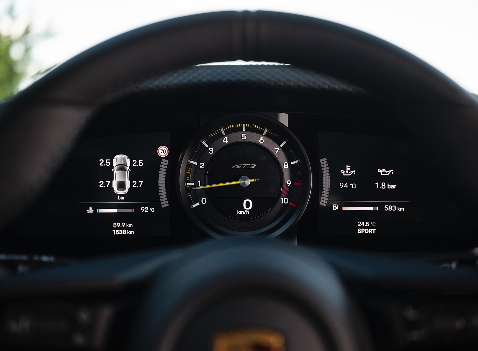 2022 Porsche 911 GT3 with Touring Package (MT; Color: Agate Grey Metallic) Instrument Cluster Wallpapers #93 of 117