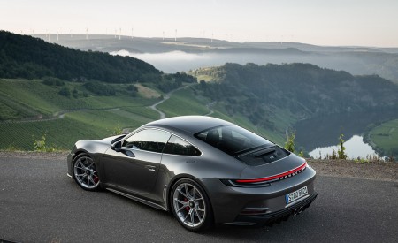 2022 Porsche 911 GT3 with Touring Package (MT; Color: Agate Grey Metallic) Rear Three-Quarter Wallpapers 450x275 (74)