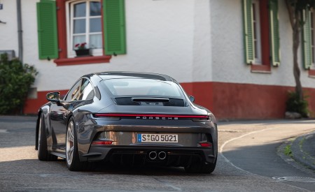 2022 Porsche 911 GT3 with Touring Package (MT; Color: Agate Grey Metallic) Rear Wallpapers 450x275 (80)