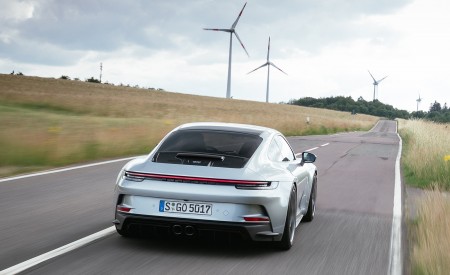 2022 Porsche 911 GT3 with Touring Package (PDK; Color: Dolomite Silver Metallic) Rear Wallpapers 450x275 (5)