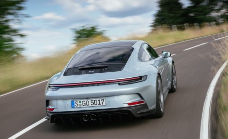 2022 Porsche 911 GT3 with Touring Package (PDK; Color: Dolomite Silver Metallic) Rear Wallpapers 450x275 (3)