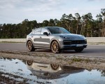 2022 Porsche Cayenne Turbo GT (Color: Arctic Grey) Front Three-Quarter Wallpapers 150x120