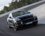 2022 Porsche Cayenne Turbo GT (Color: Jet Black Metallic) Front Three-Quarter Wallpapers 150x120