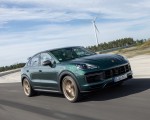 2022 Porsche Cayenne Turbo GT (Color: Porsche Racing Green Metallic) Front Three-Quarter Wallpapers 150x120