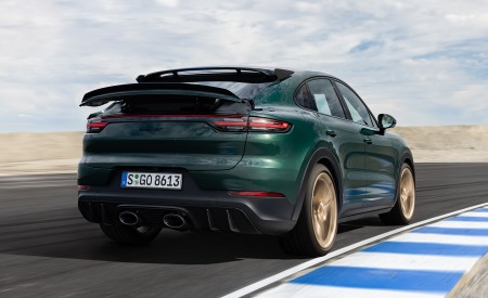 2022 Porsche Cayenne Turbo GT (Color: Porsche Racing Green Metallic) Rear Wallpapers 450x275 (93)