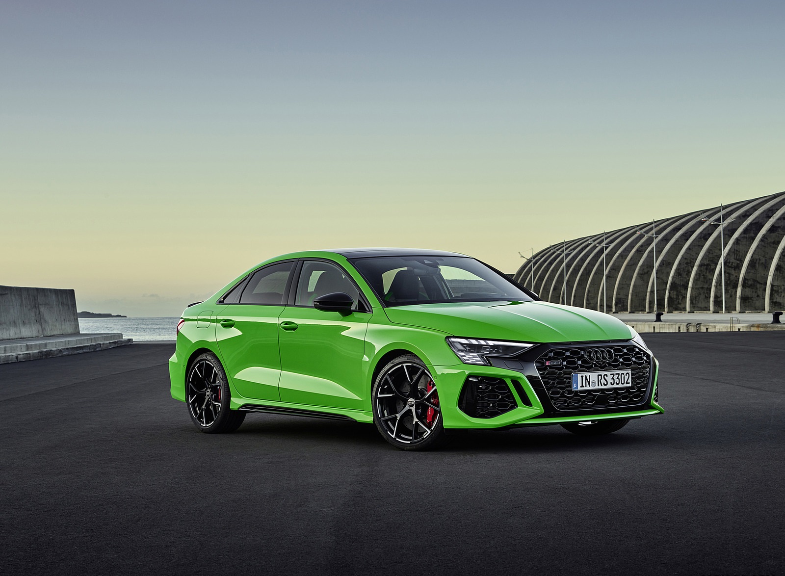 2022 Audi RS3 Sedan (Color: Kyalami Green) Front Three-Quarter Wallpapers #26 of 148