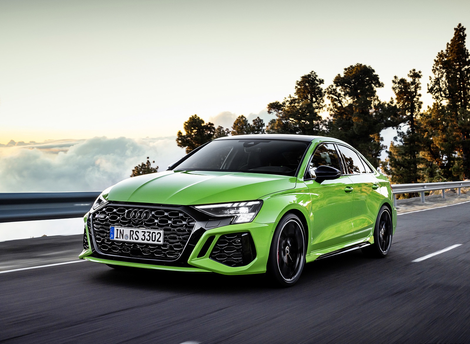 2022 Audi RS3 Sedan (Color: Kyalami Green) Front Three-Quarter Wallpapers (1)