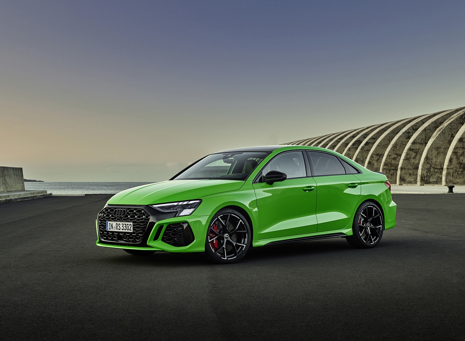 2022 Audi RS3 Sedan (Color: Kyalami Green) Front Three-Quarter Wallpapers #29 of 148